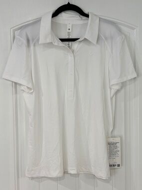 Lululemon quick dry short sleeve polo straight hem